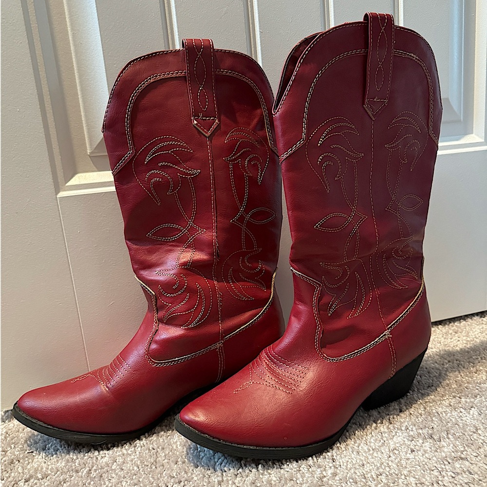 Red Cowboy Boots